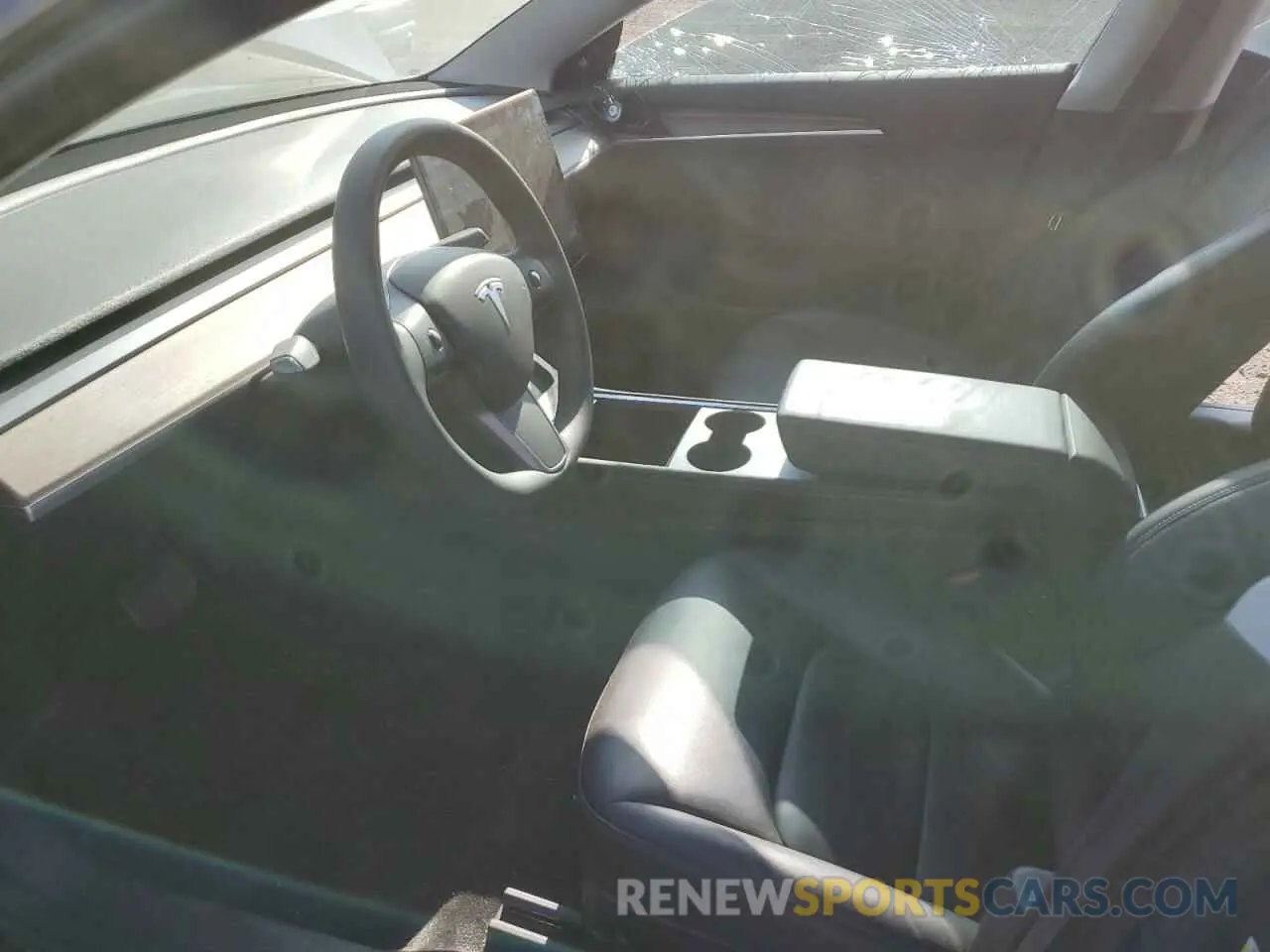 7 fotografías del automóvil dañado 5YJ3E1EA3MF090466 TESLA MODEL 3 2021