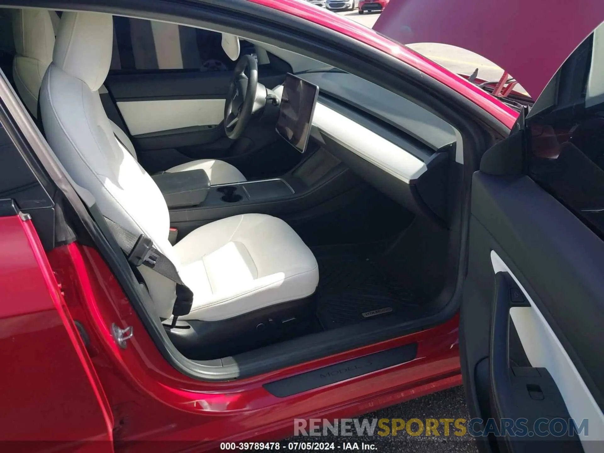 5 fotografías del automóvil dañado 5YJ3E1EA3MF843428 TESLA MODEL 3 2021