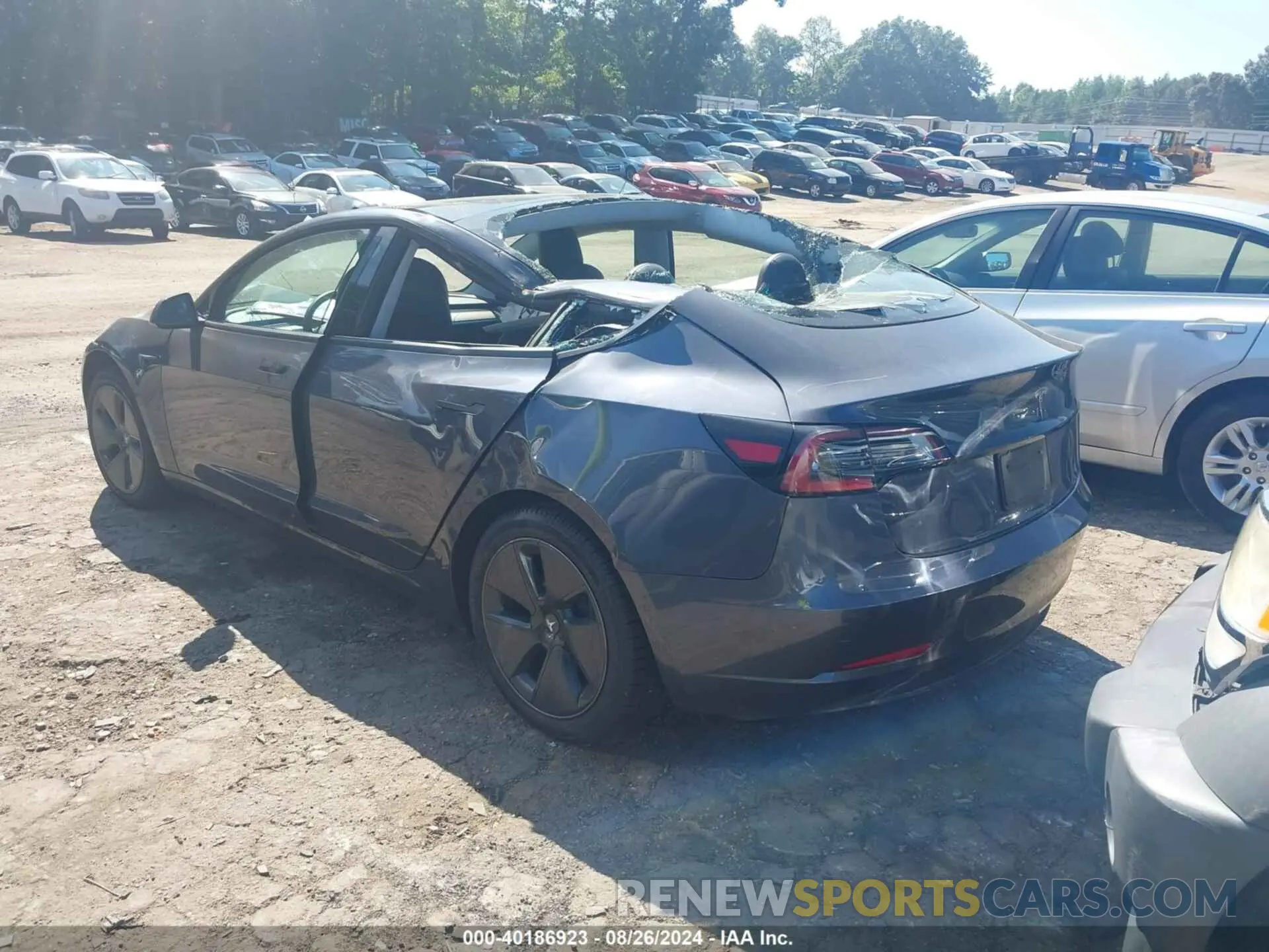 3 fotografías del automóvil dañado 5YJ3E1EA3MF857605 TESLA MODEL 3 2021