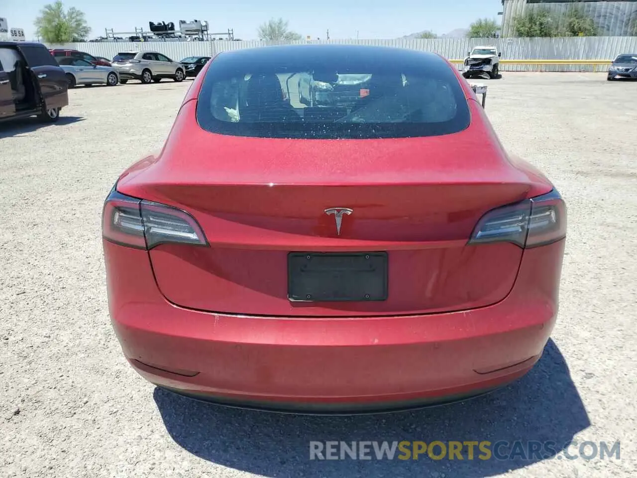 6 fotografías del automóvil dañado 5YJ3E1EA3MF922727 TESLA MODEL 3 2021