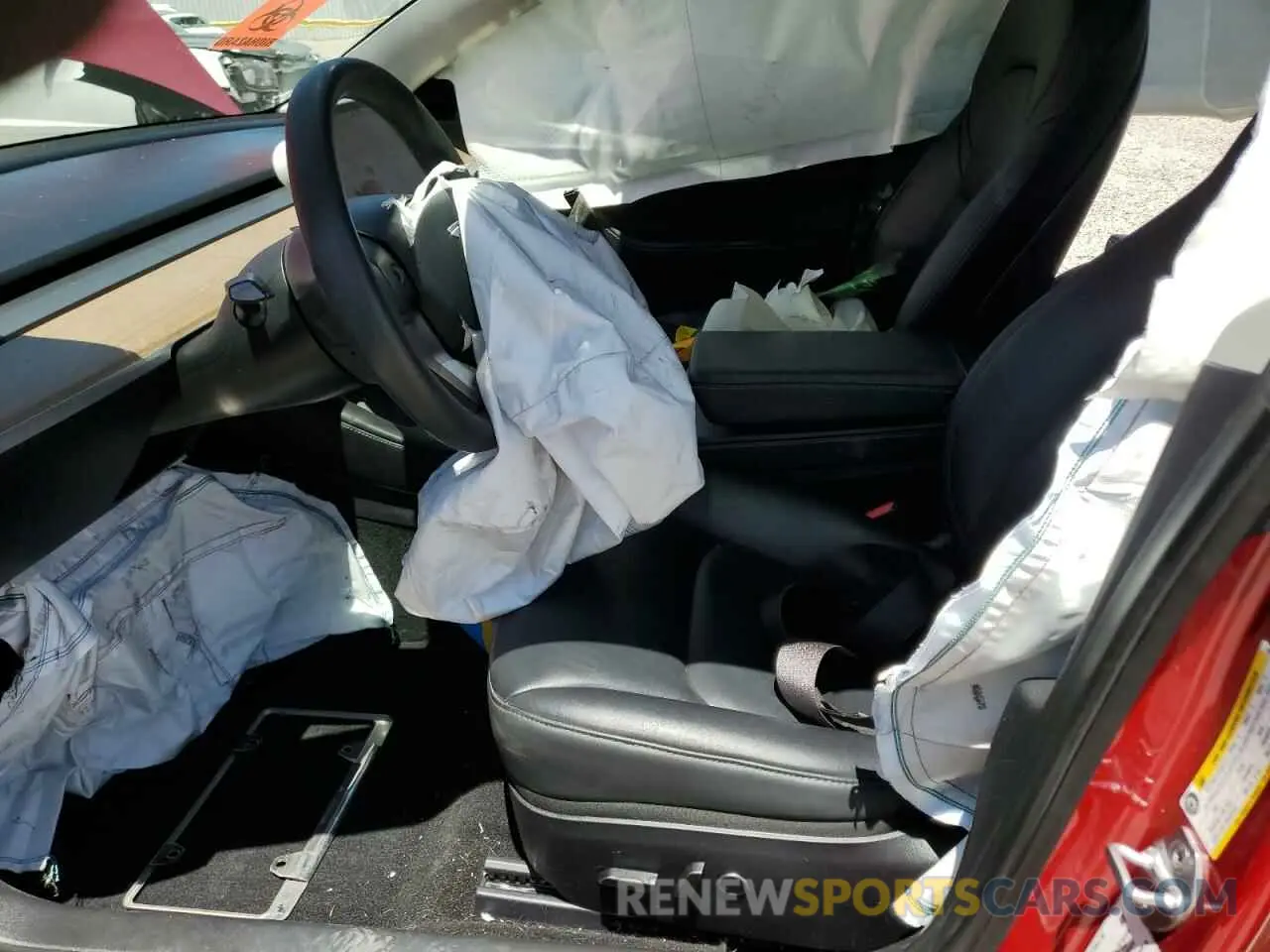 7 fotografías del automóvil dañado 5YJ3E1EA3MF922727 TESLA MODEL 3 2021