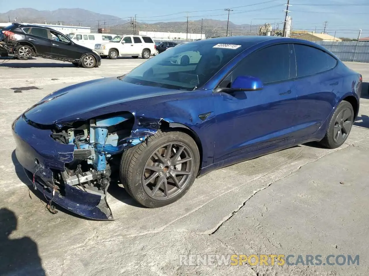 1 fotografías del automóvil dañado 5YJ3E1EA3MF940175 TESLA MODEL 3 2021