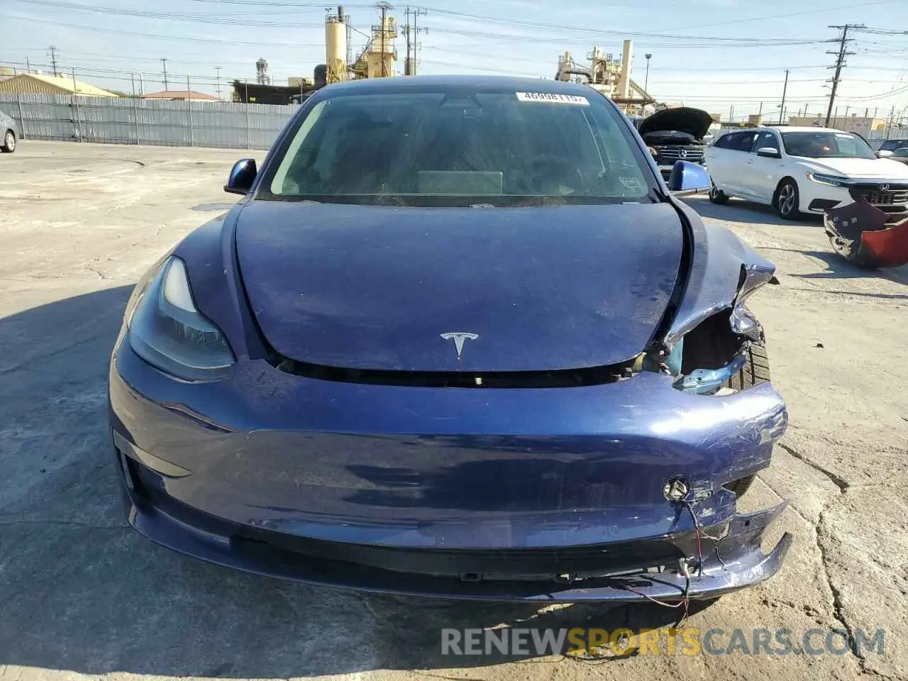 5 fotografías del automóvil dañado 5YJ3E1EA3MF940175 TESLA MODEL 3 2021