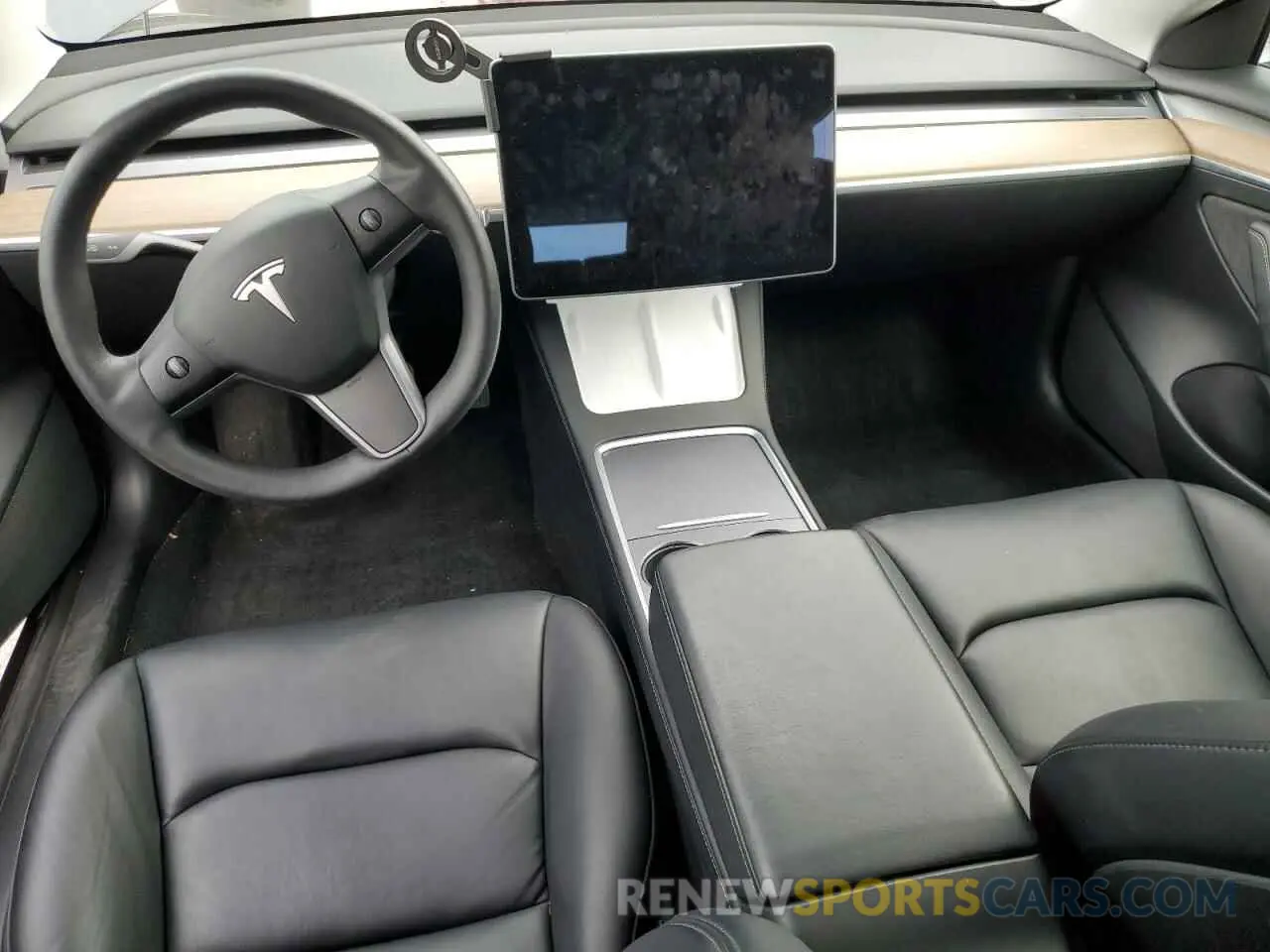 8 fotografías del automóvil dañado 5YJ3E1EA3MF986122 TESLA MODEL 3 2021