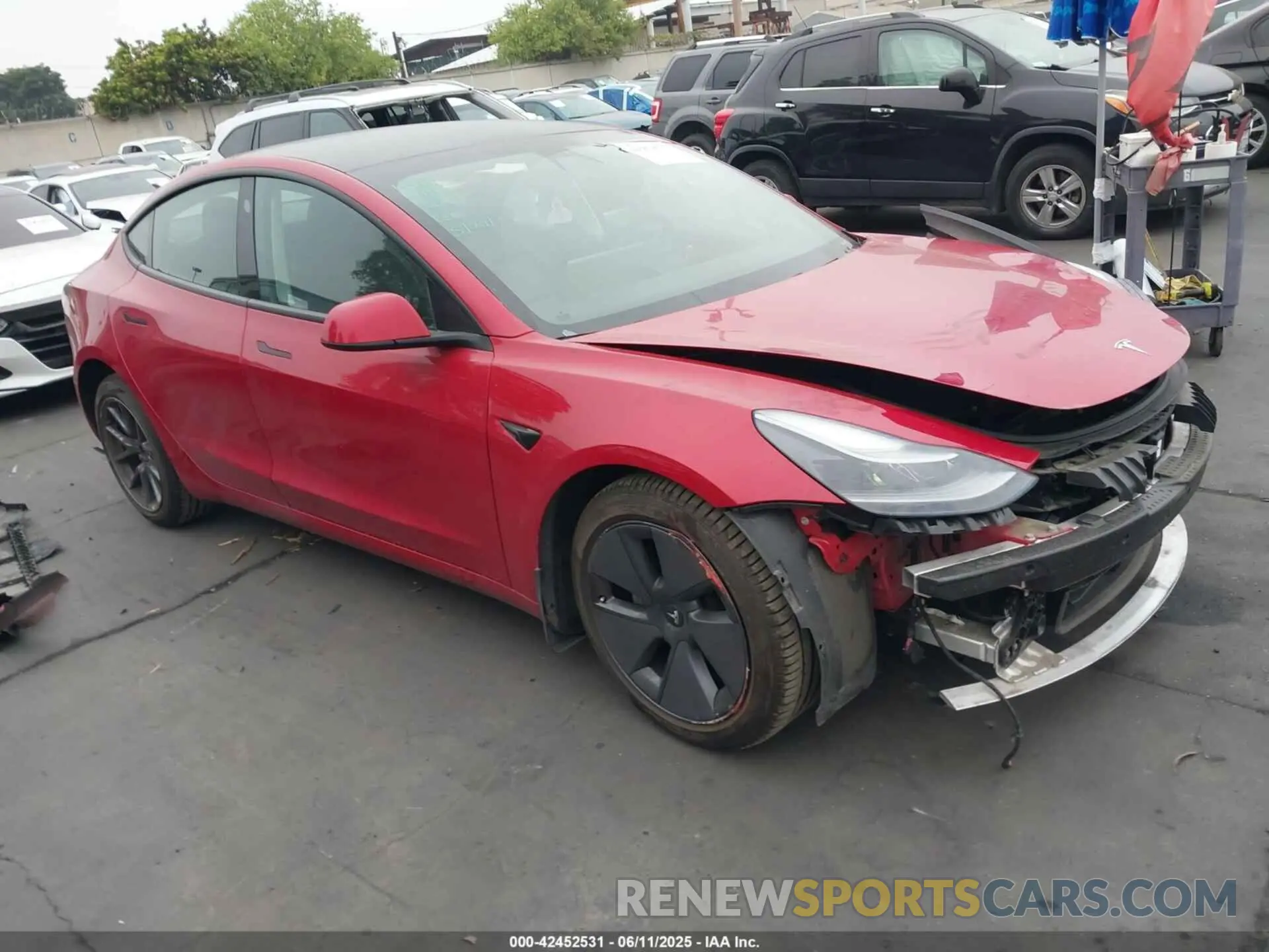 1 fotografías del automóvil dañado 5YJ3E1EA3MF994740 TESLA MODEL 3 2021