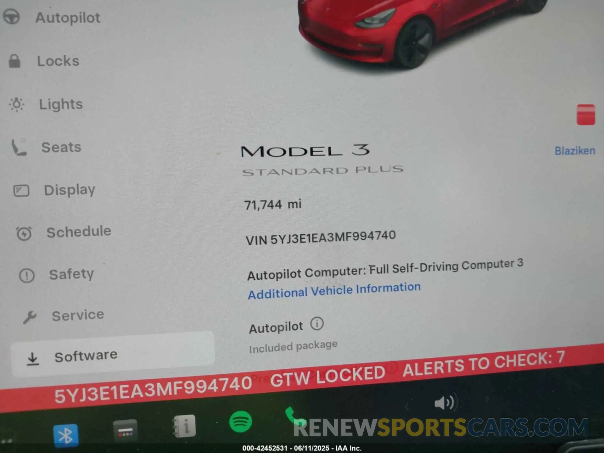 16 fotografías del automóvil dañado 5YJ3E1EA3MF994740 TESLA MODEL 3 2021