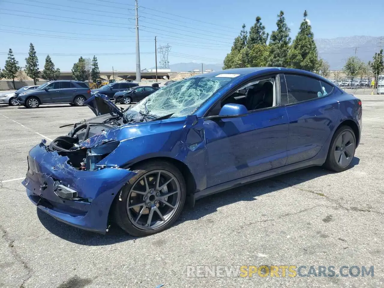 1 fotografías del automóvil dañado 5YJ3E1EA3MF996973 TESLA MODEL 3 2021