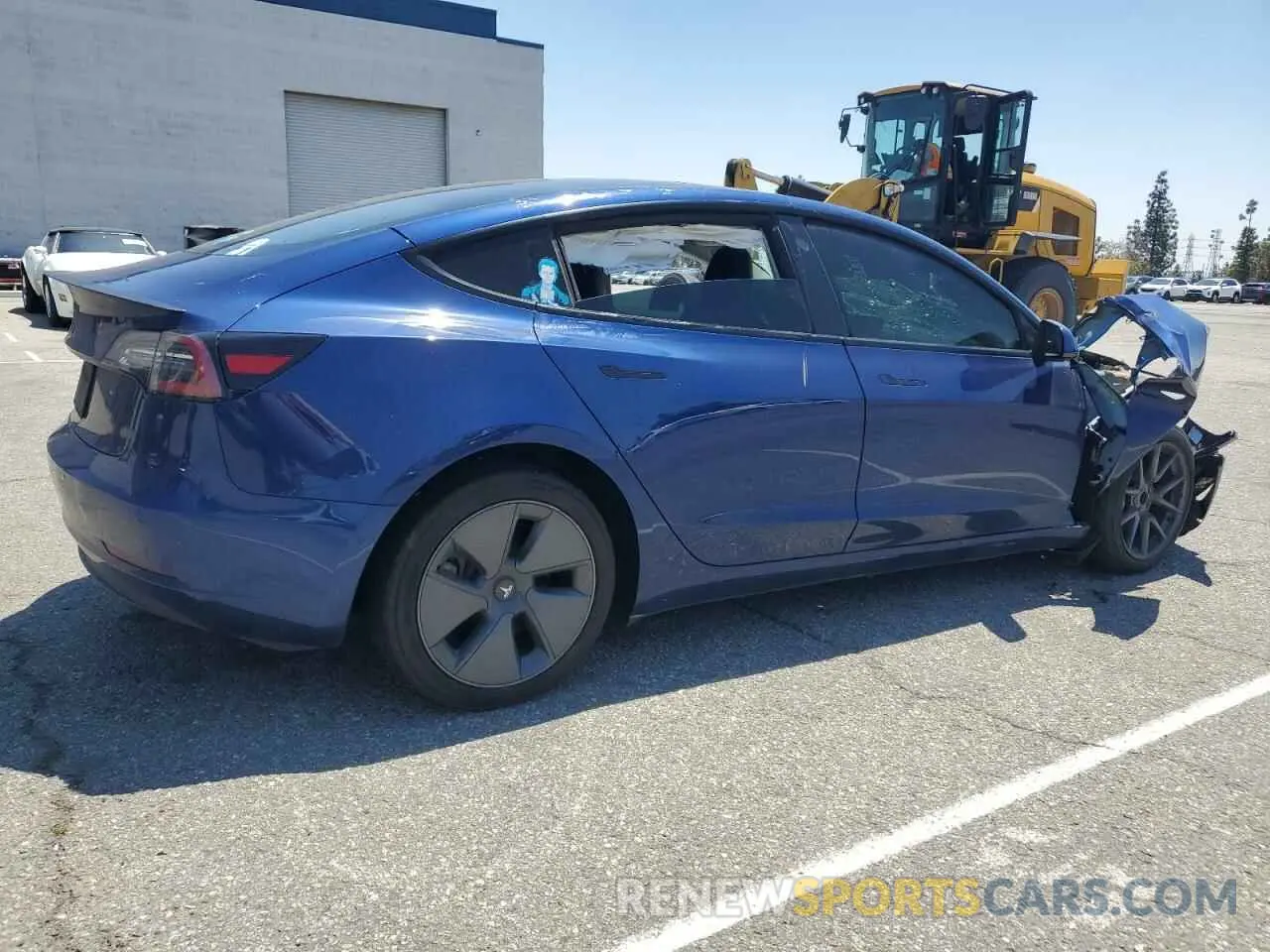 3 fotografías del automóvil dañado 5YJ3E1EA3MF996973 TESLA MODEL 3 2021