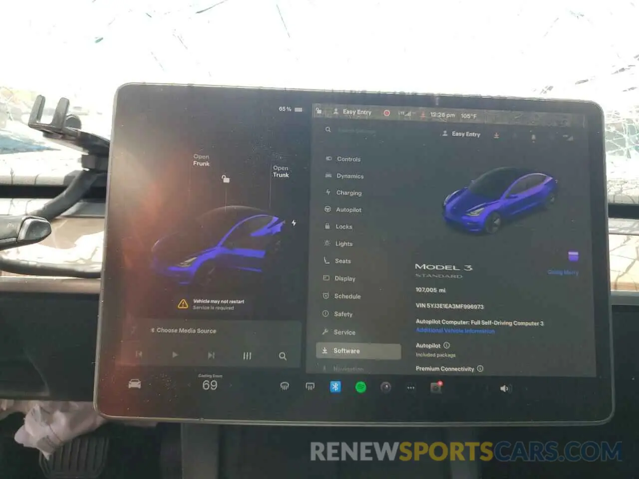 9 fotografías del automóvil dañado 5YJ3E1EA3MF996973 TESLA MODEL 3 2021