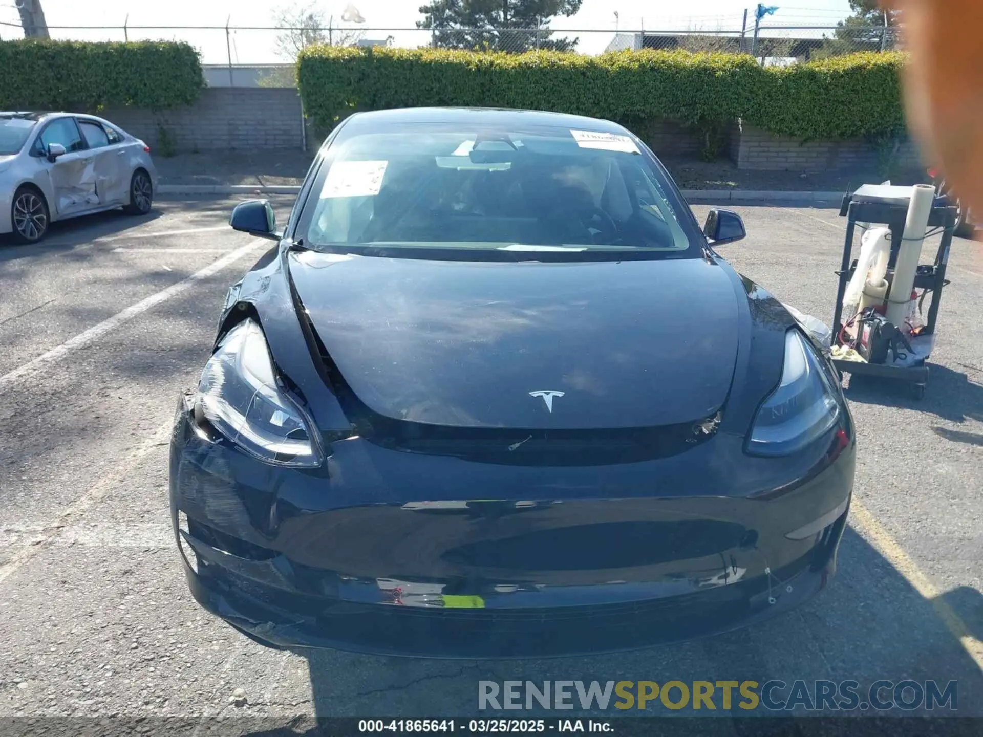 11 fotografías del automóvil dañado 5YJ3E1EA4MF002203 TESLA MODEL 3 2021