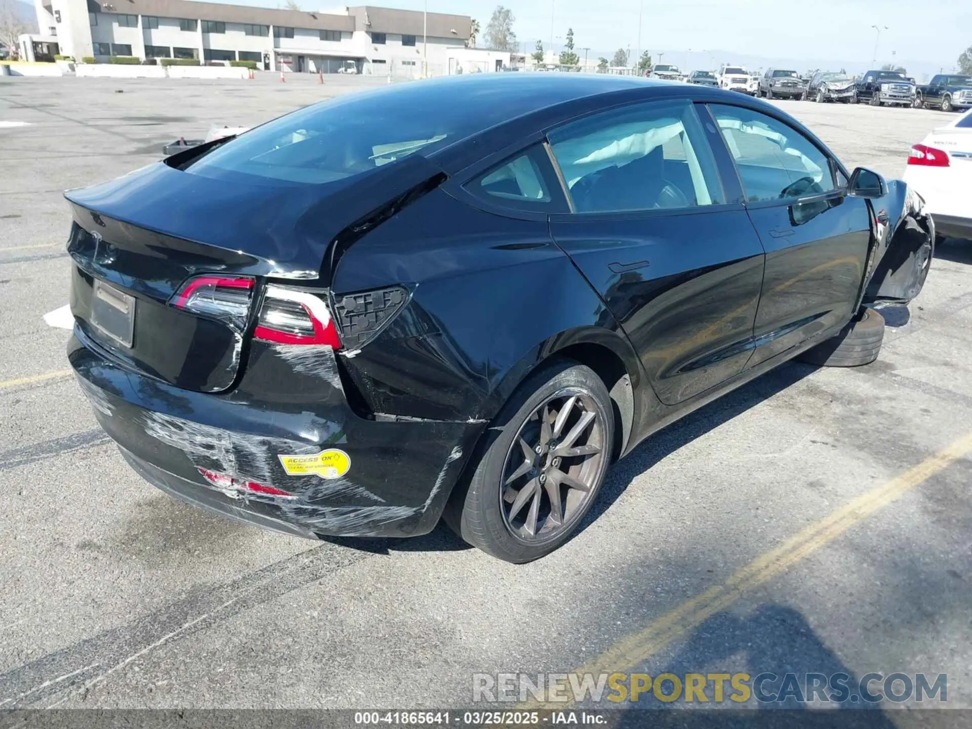 4 fotografías del automóvil dañado 5YJ3E1EA4MF002203 TESLA MODEL 3 2021