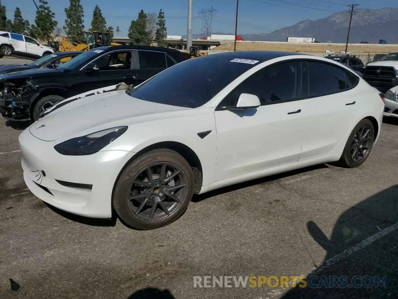 1 fotografías del automóvil dañado 5YJ3E1EA4MF002993 TESLA MODEL 3 2021