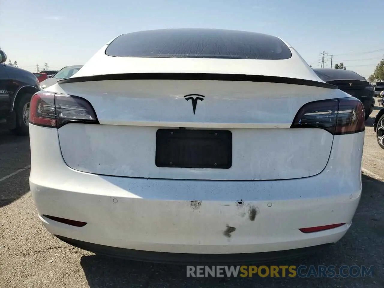 6 fotografías del automóvil dañado 5YJ3E1EA4MF002993 TESLA MODEL 3 2021