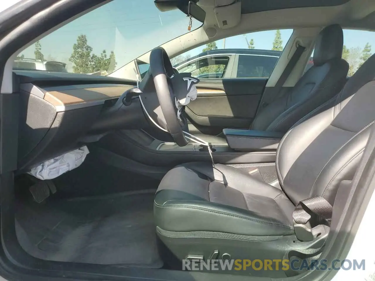 7 fotografías del automóvil dañado 5YJ3E1EA4MF002993 TESLA MODEL 3 2021