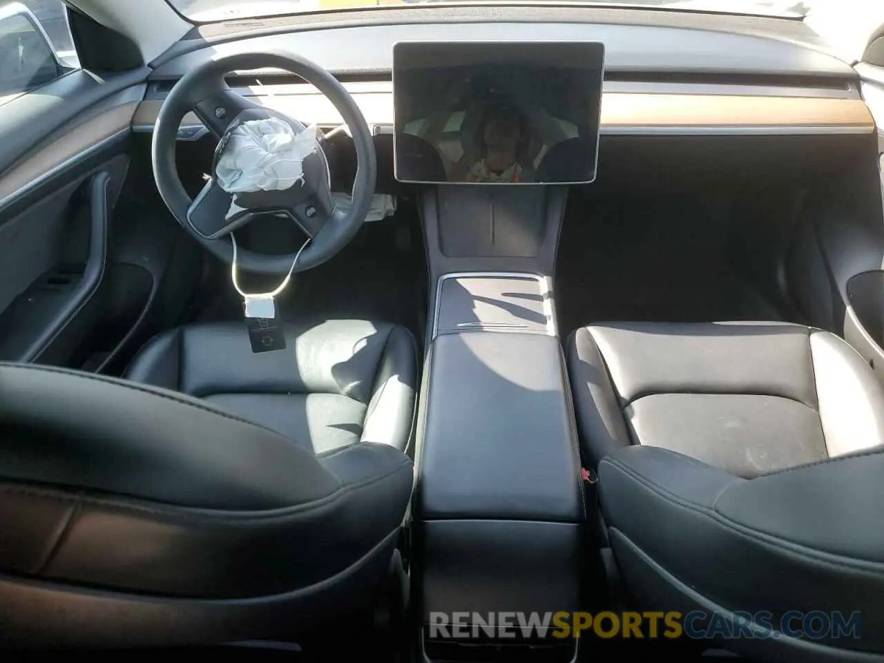 8 fotografías del automóvil dañado 5YJ3E1EA4MF002993 TESLA MODEL 3 2021