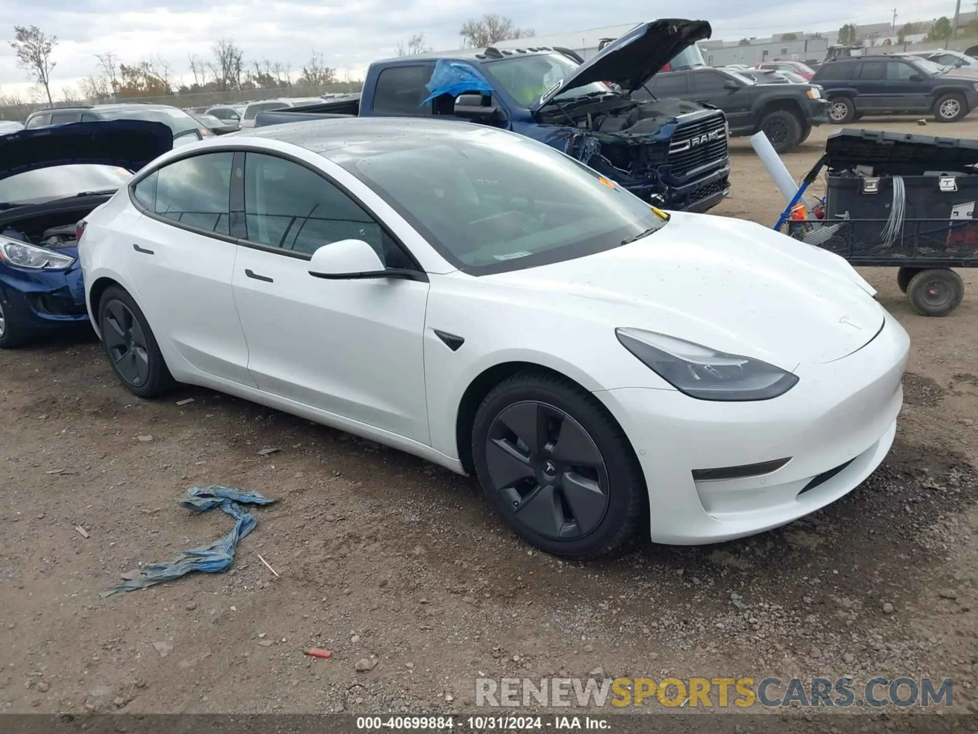 1 fotografías del automóvil dañado 5YJ3E1EA4MF015856 TESLA MODEL 3 2021