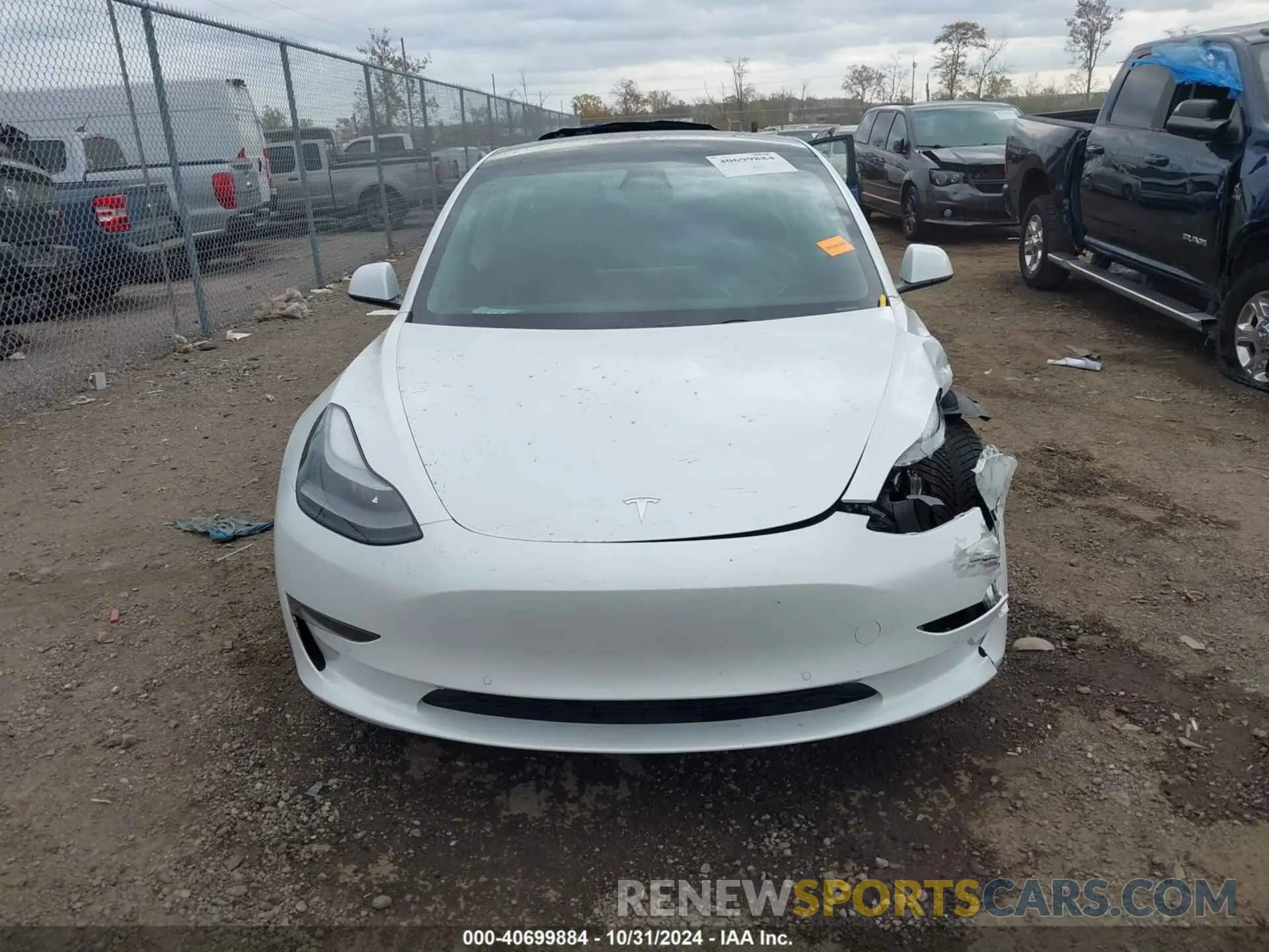 12 fotografías del automóvil dañado 5YJ3E1EA4MF015856 TESLA MODEL 3 2021