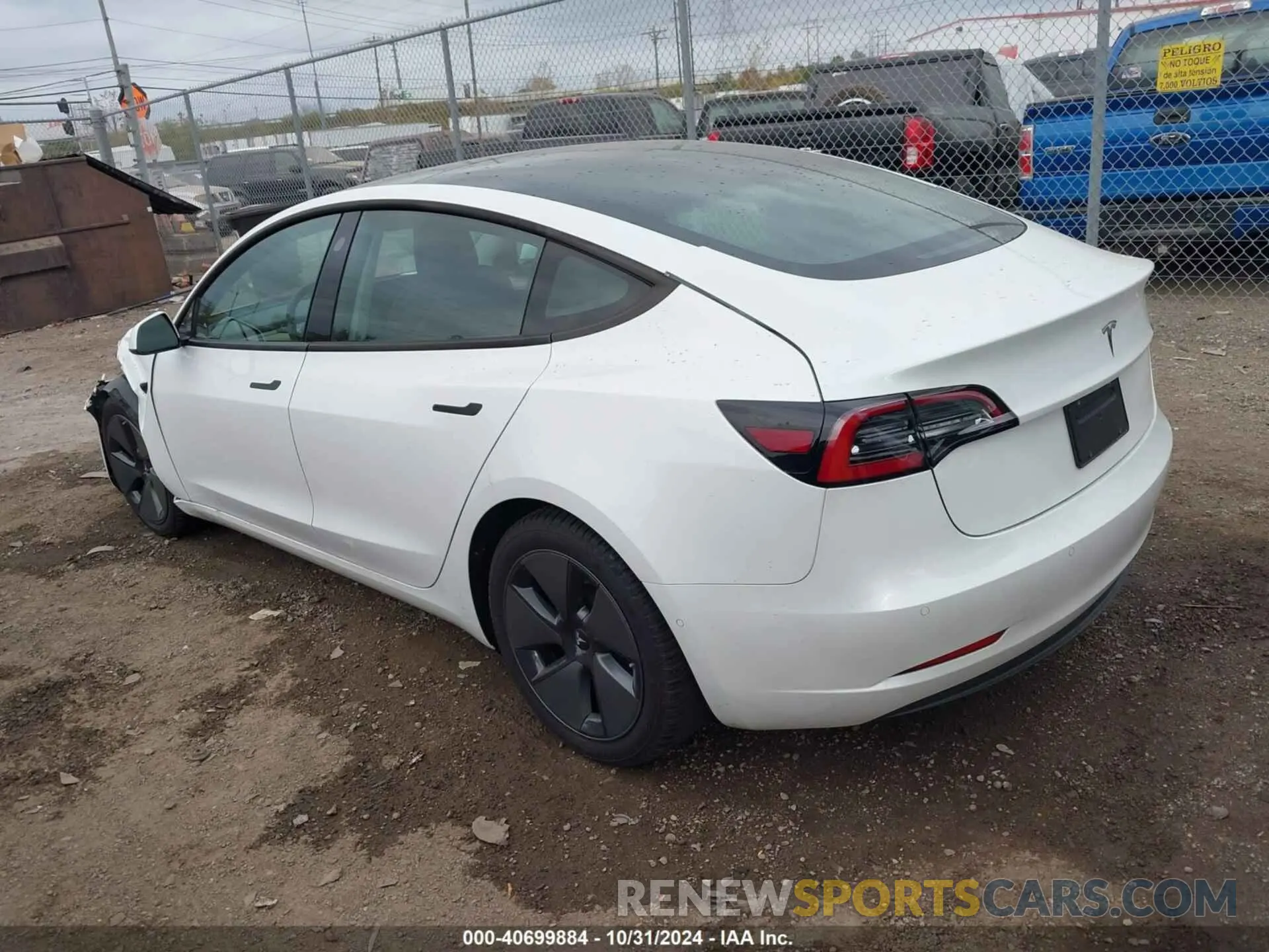 3 fotografías del automóvil dañado 5YJ3E1EA4MF015856 TESLA MODEL 3 2021