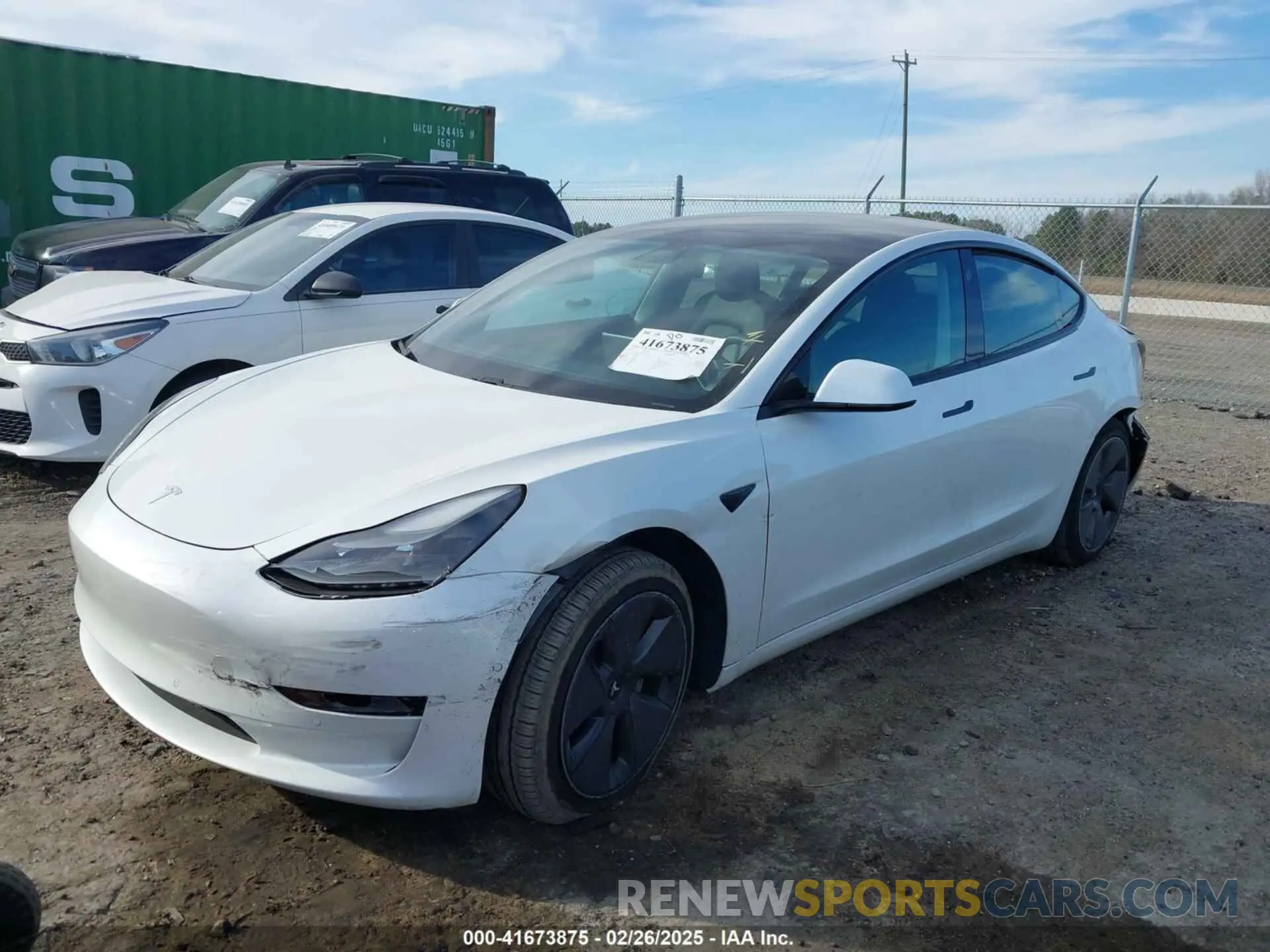 2 fotografías del automóvil dañado 5YJ3E1EA4MF016604 TESLA MODEL 3 2021