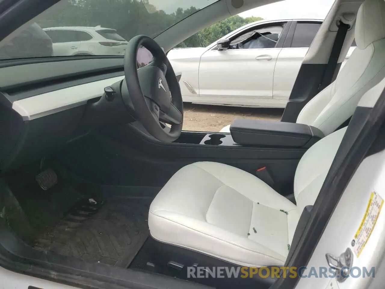 7 fotografías del automóvil dañado 5YJ3E1EA4MF018563 TESLA MODEL 3 2021