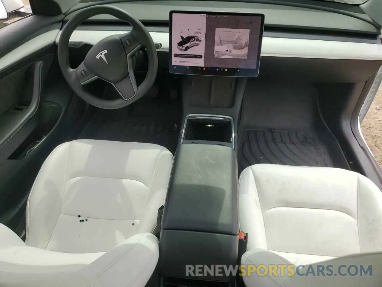8 fotografías del automóvil dañado 5YJ3E1EA4MF018563 TESLA MODEL 3 2021