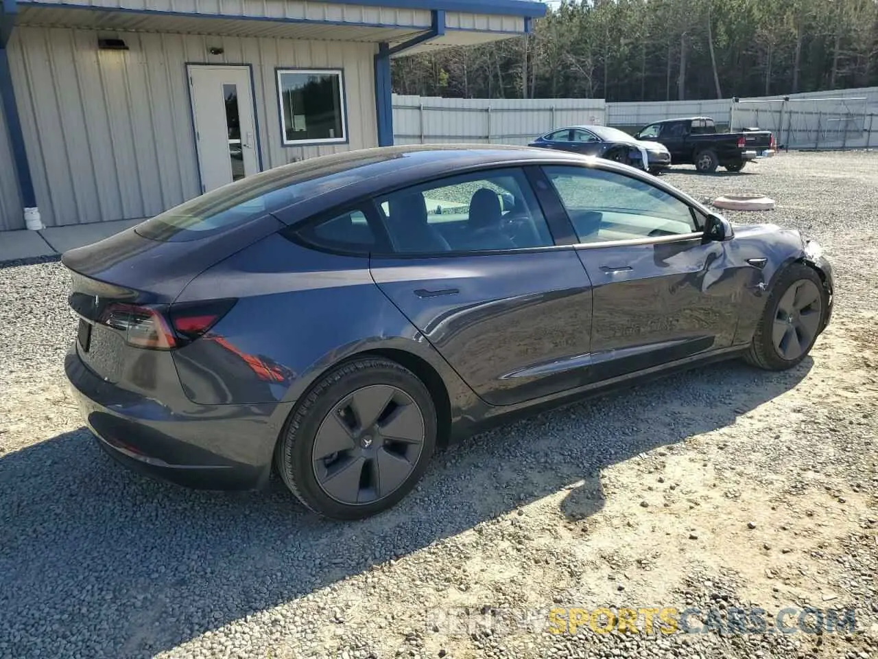 3 fotografías del automóvil dañado 5YJ3E1EA4MF041910 TESLA MODEL 3 2021