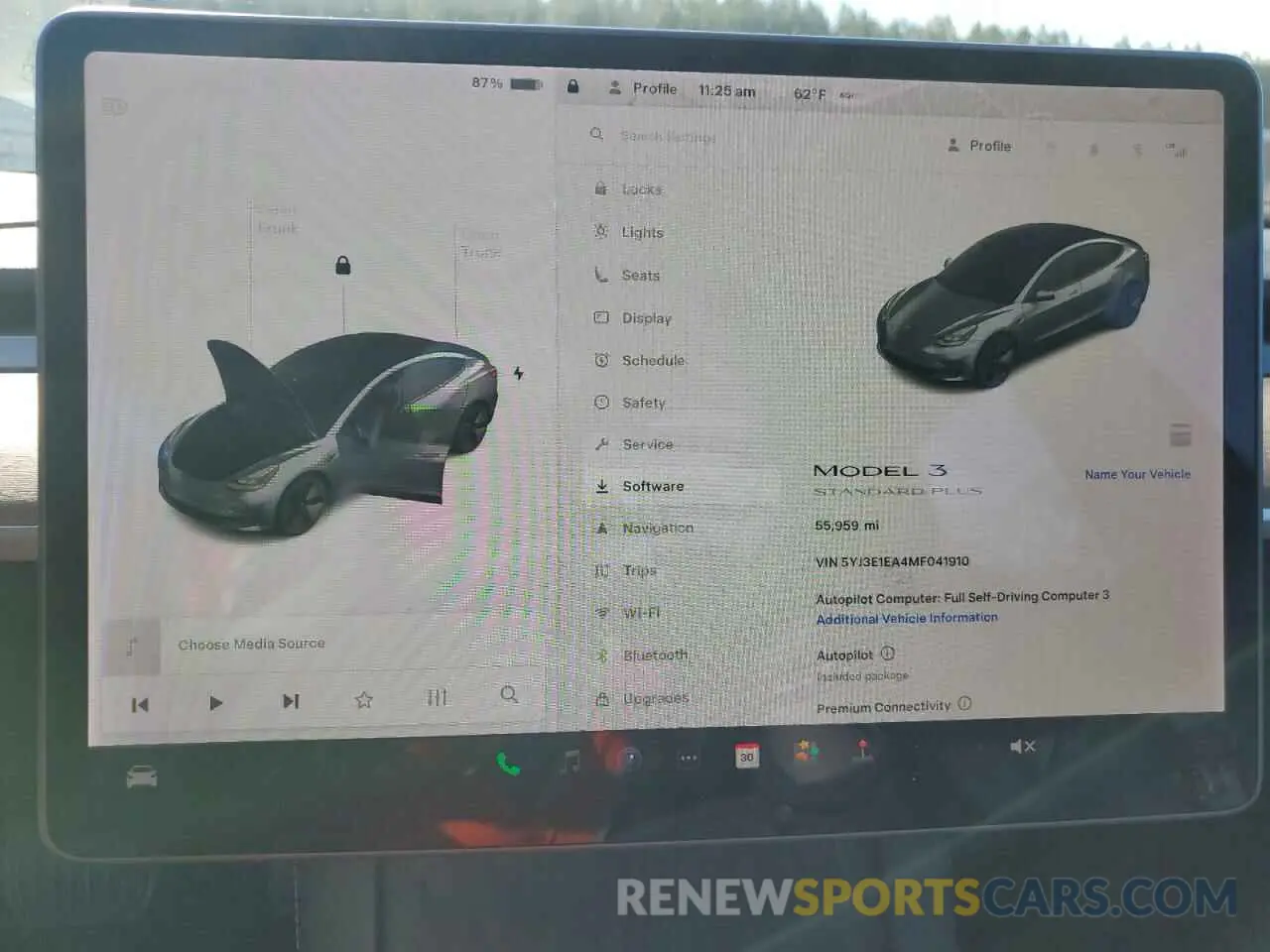 9 fotografías del automóvil dañado 5YJ3E1EA4MF041910 TESLA MODEL 3 2021