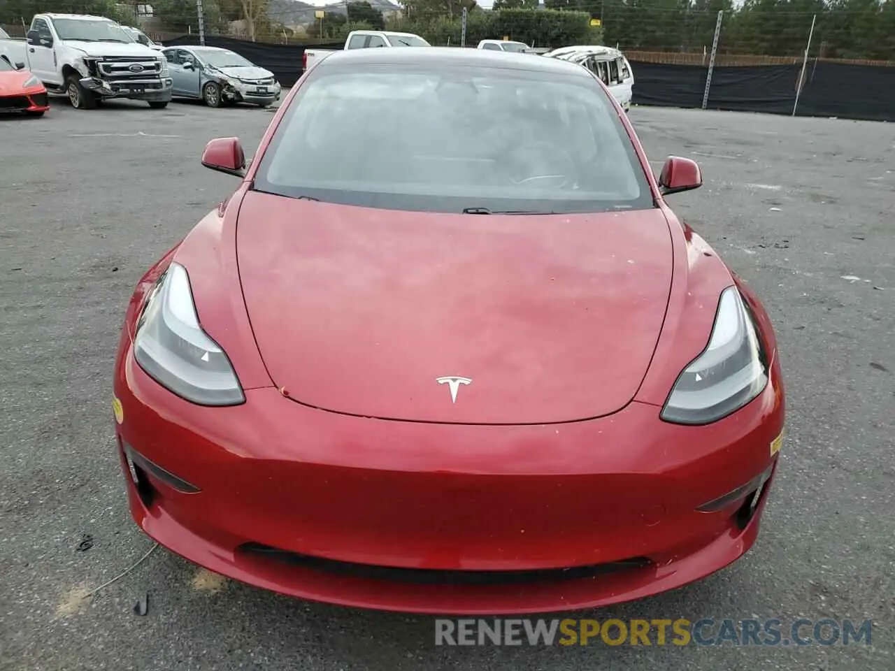 5 fotografías del automóvil dañado 5YJ3E1EA4MF052180 TESLA MODEL 3 2021