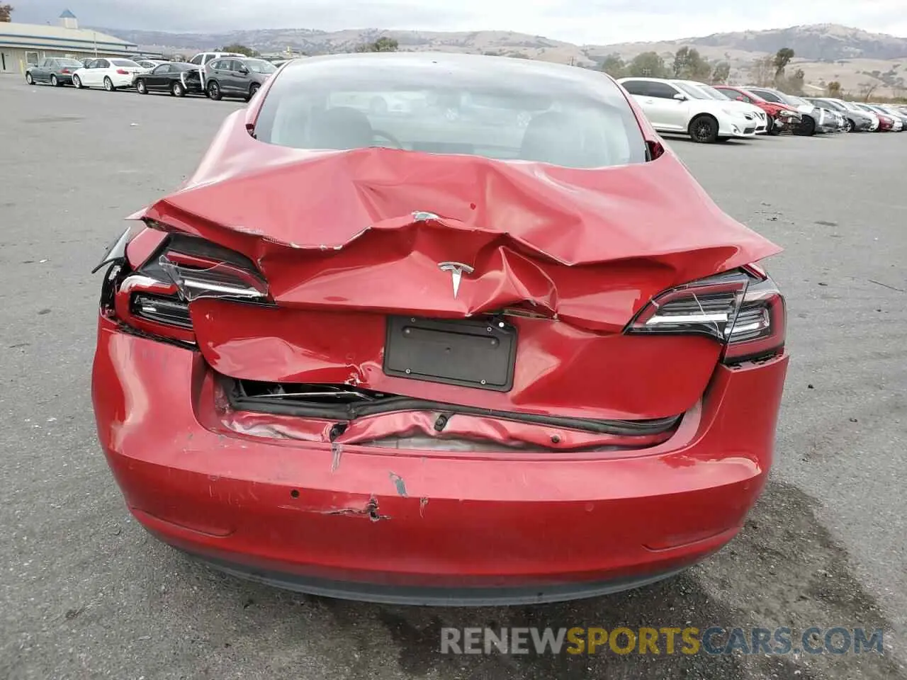 6 fotografías del automóvil dañado 5YJ3E1EA4MF052180 TESLA MODEL 3 2021