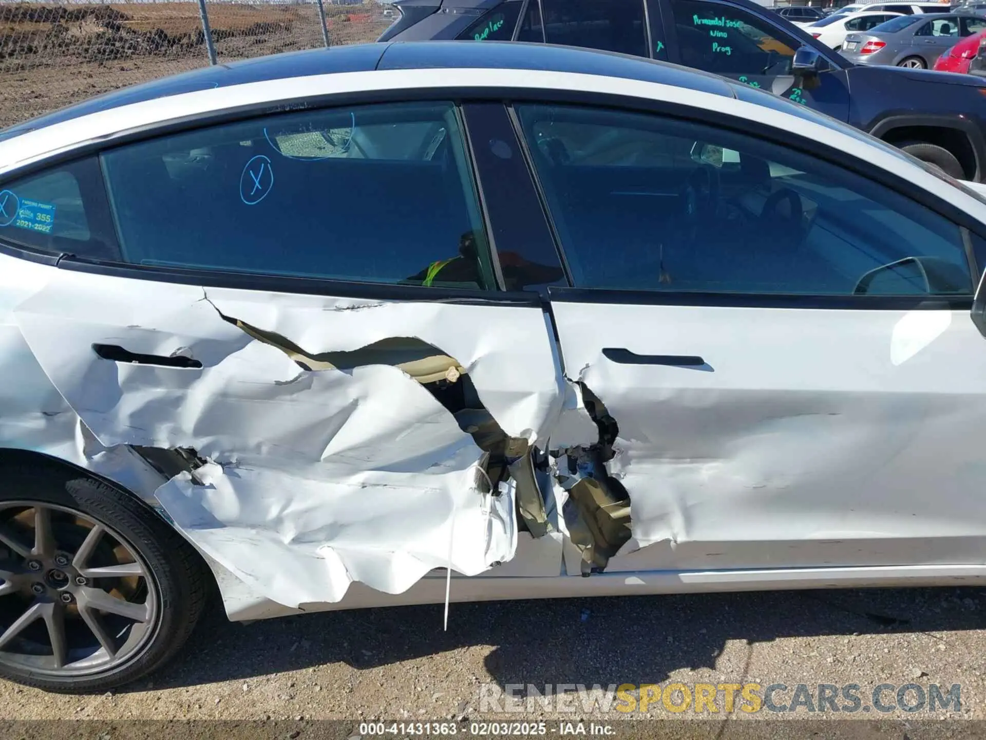 12 fotografías del automóvil dañado 5YJ3E1EA4MF053720 TESLA MODEL 3 2021
