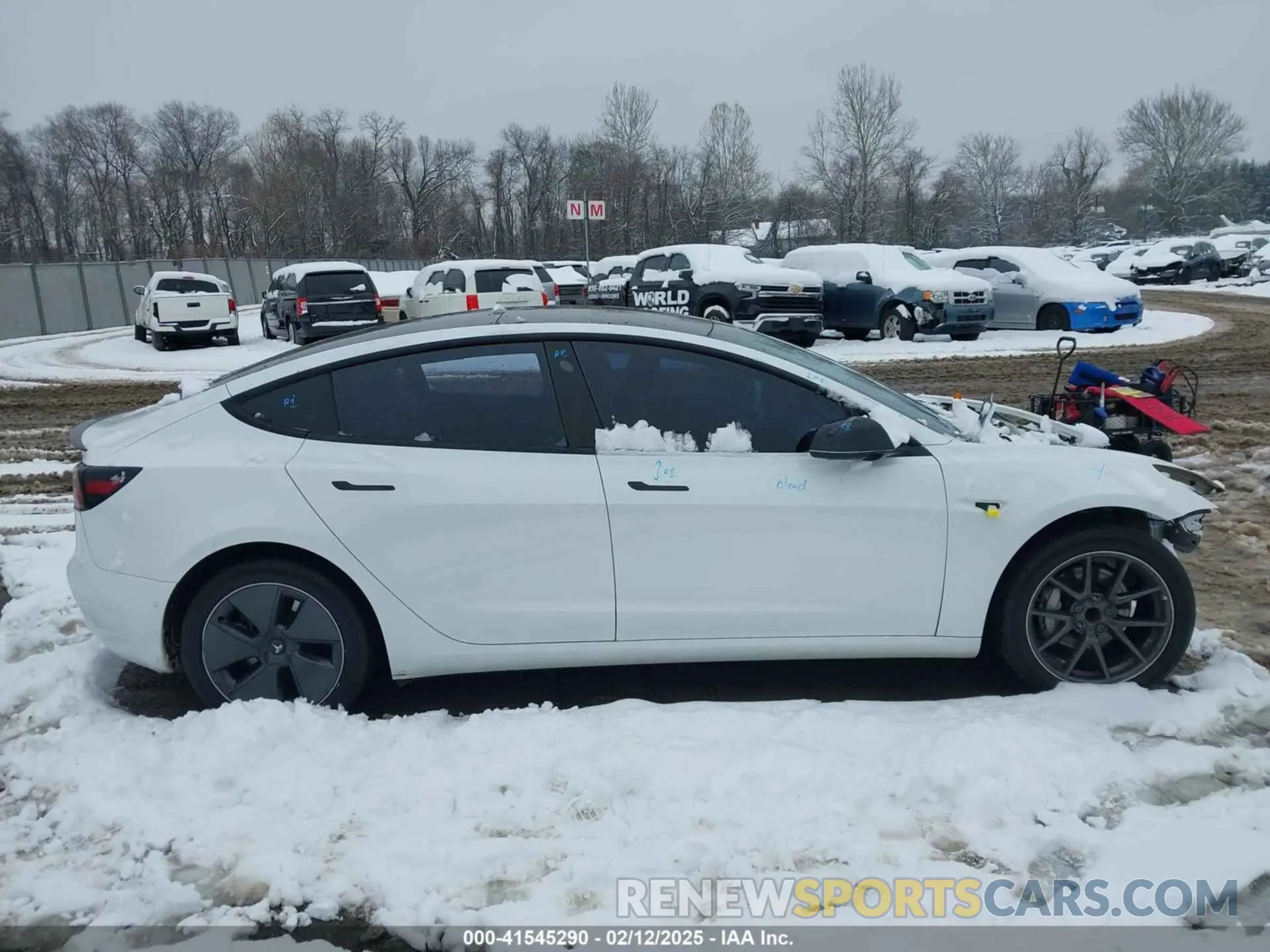 13 fotografías del automóvil dañado 5YJ3E1EA4MF061414 TESLA MODEL 3 2021