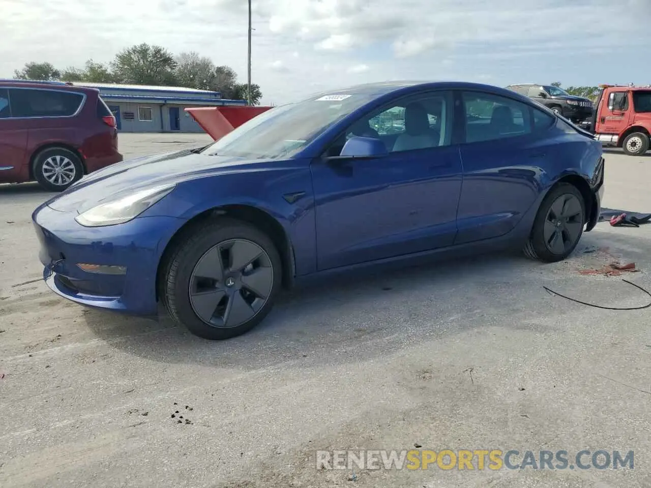1 fotografías del automóvil dañado 5YJ3E1EA4MF085096 TESLA MODEL 3 2021