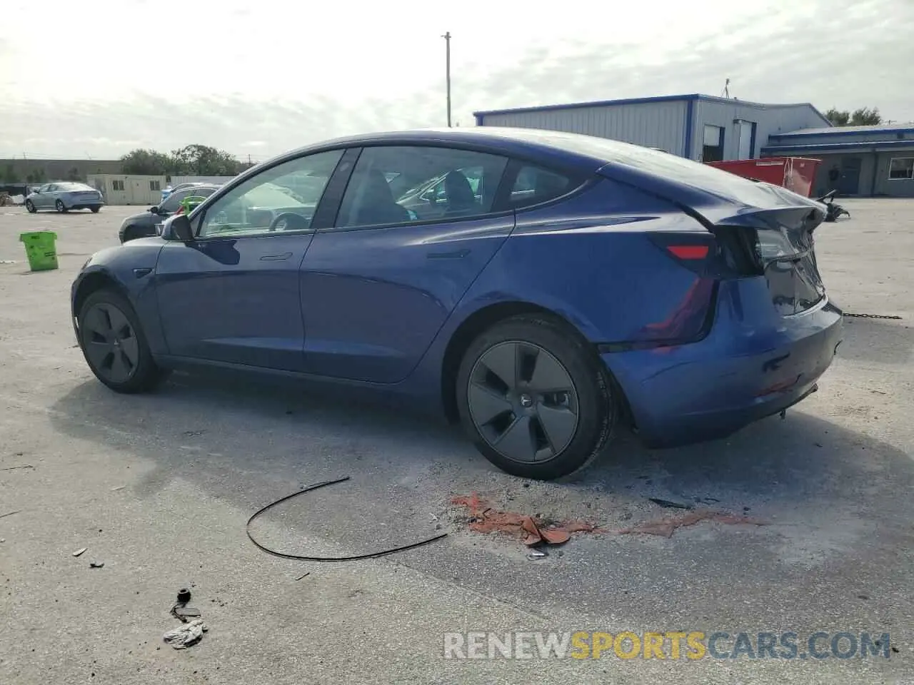 2 fotografías del automóvil dañado 5YJ3E1EA4MF085096 TESLA MODEL 3 2021
