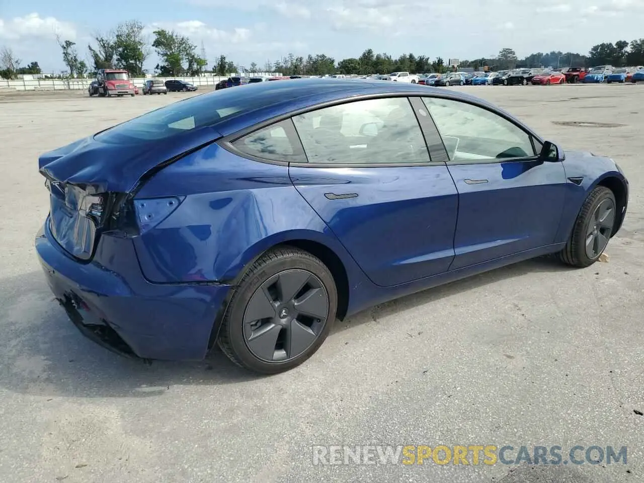 3 fotografías del automóvil dañado 5YJ3E1EA4MF085096 TESLA MODEL 3 2021