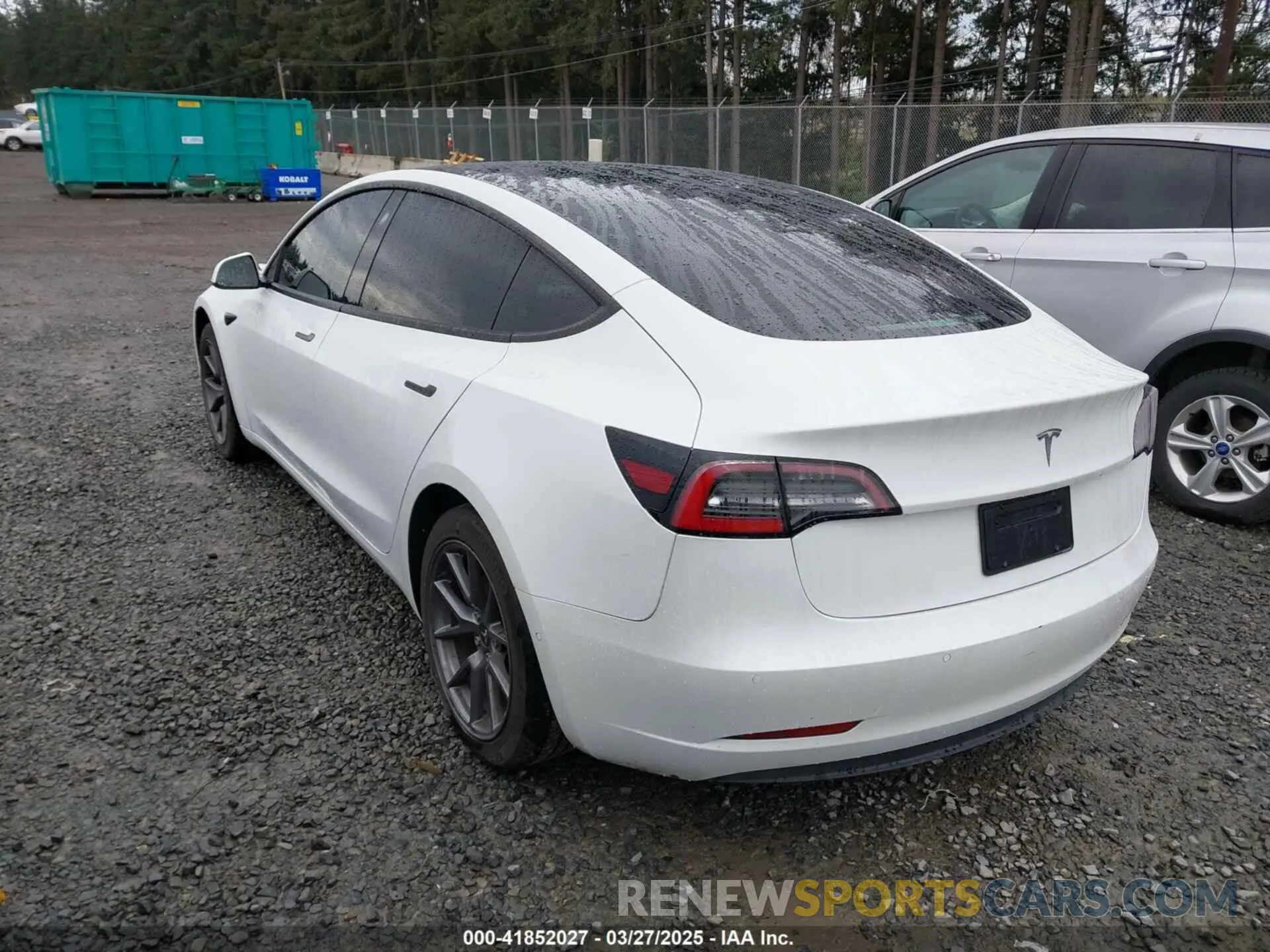 3 fotografías del automóvil dañado 5YJ3E1EA4MF096048 TESLA MODEL 3 2021