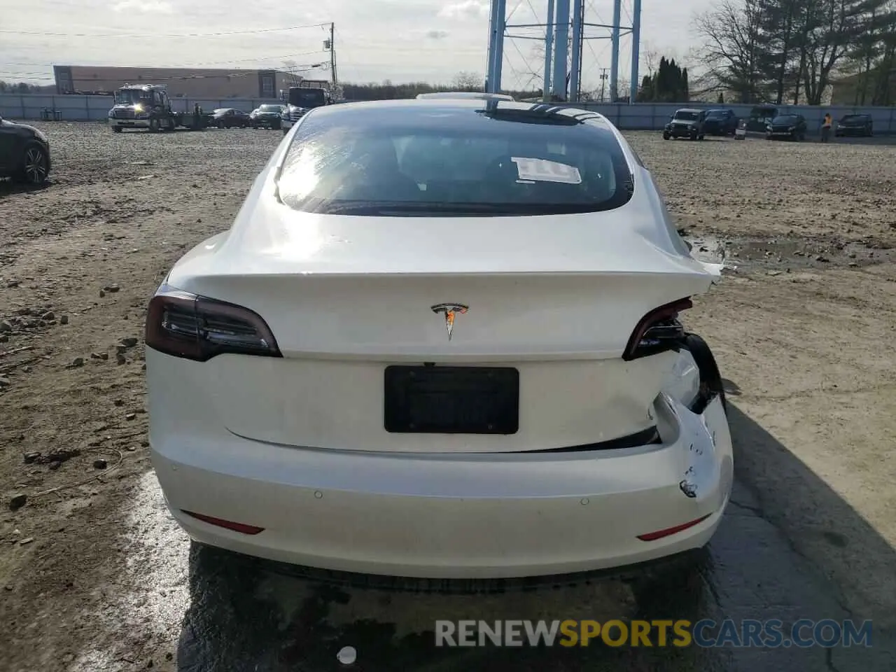6 fotografías del automóvil dañado 5YJ3E1EA4MF099600 TESLA MODEL 3 2021