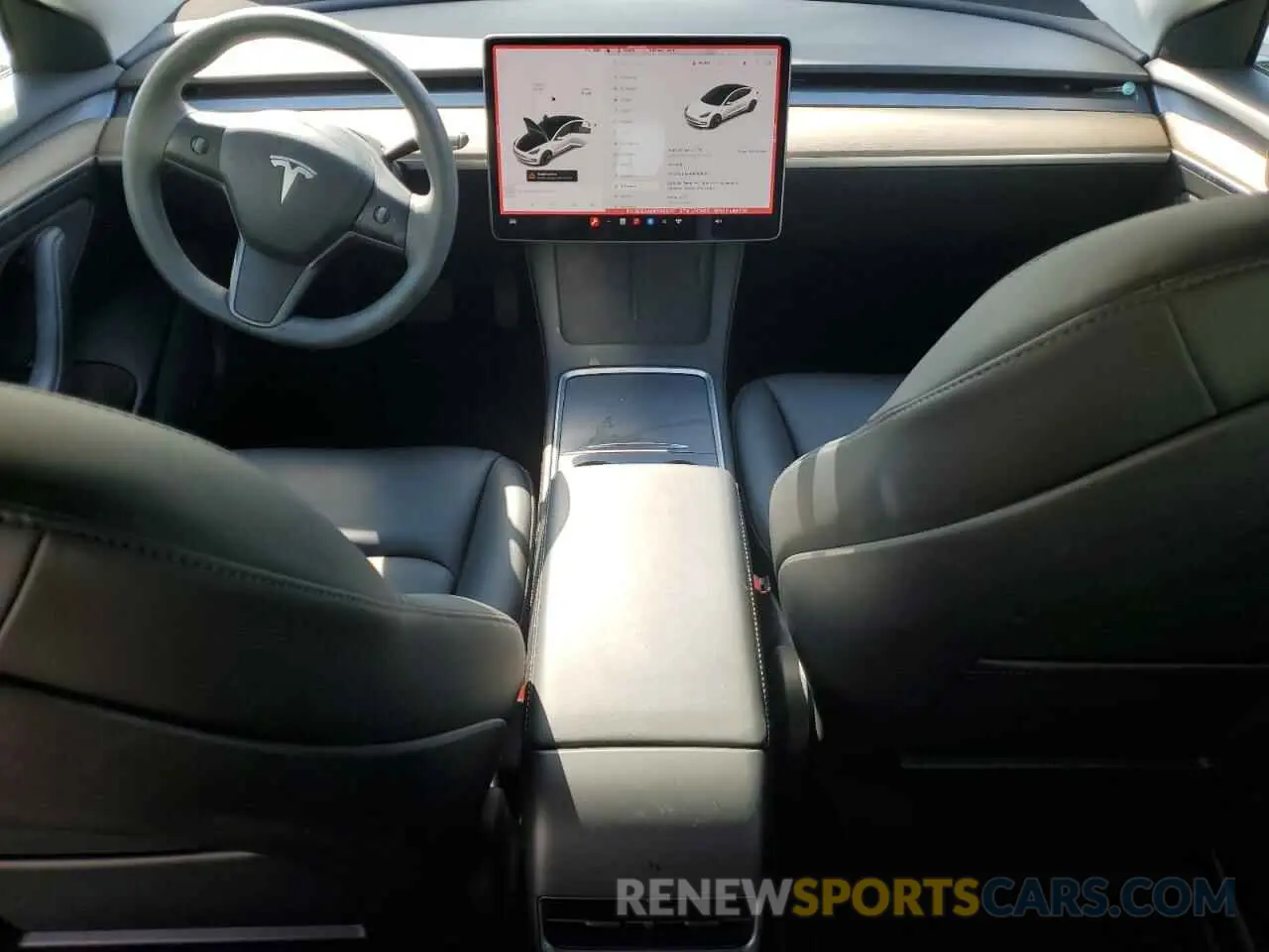 8 fotografías del automóvil dañado 5YJ3E1EA4MF099600 TESLA MODEL 3 2021
