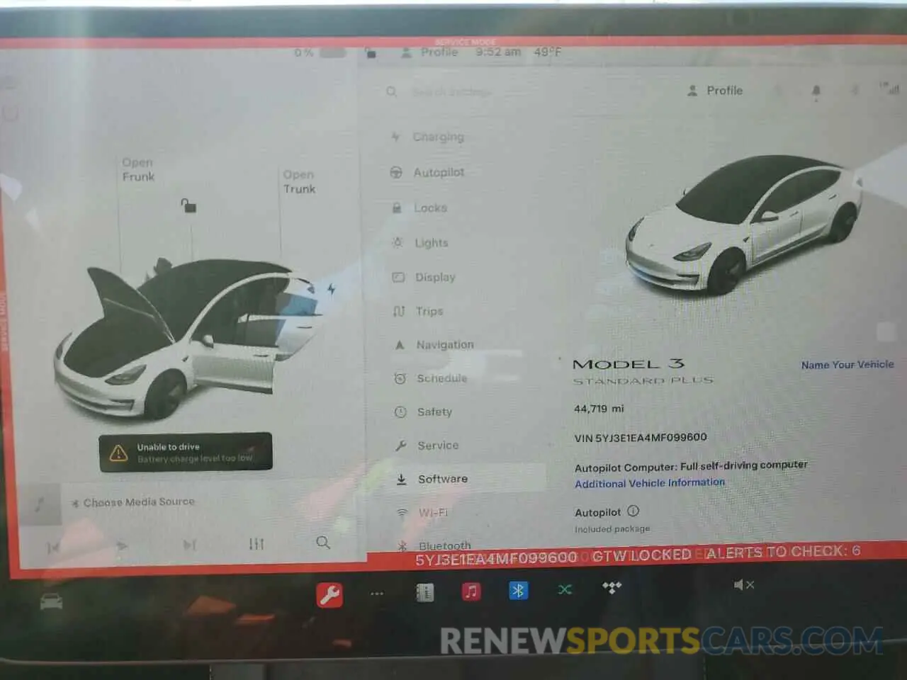 9 fotografías del automóvil dañado 5YJ3E1EA4MF099600 TESLA MODEL 3 2021