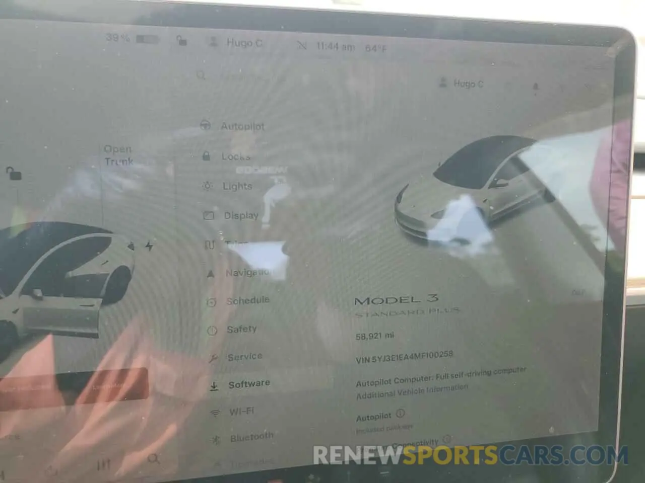 9 fotografías del automóvil dañado 5YJ3E1EA4MF100258 TESLA MODEL 3 2021
