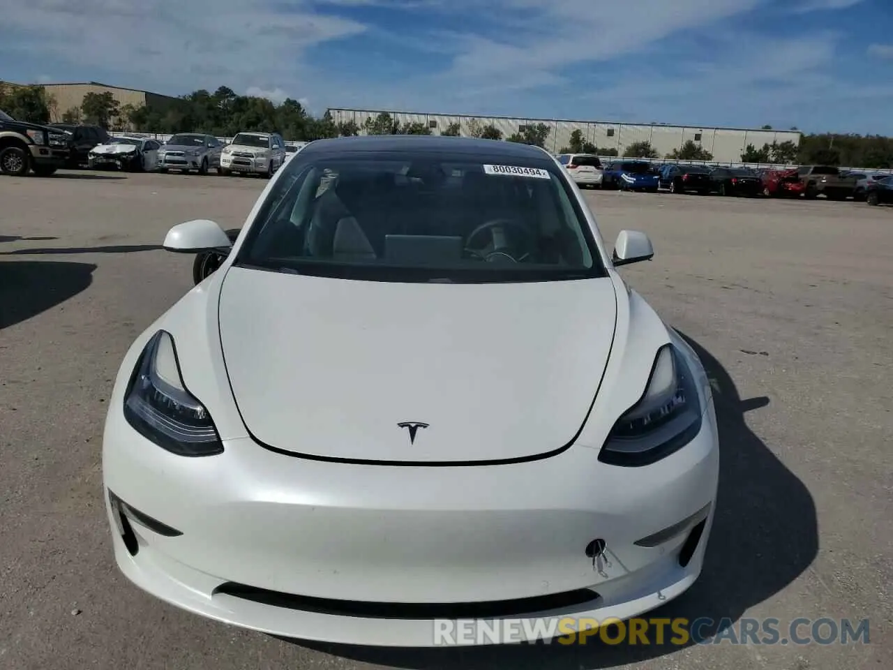 5 fotografías del automóvil dañado 5YJ3E1EA4MF838500 TESLA MODEL 3 2021