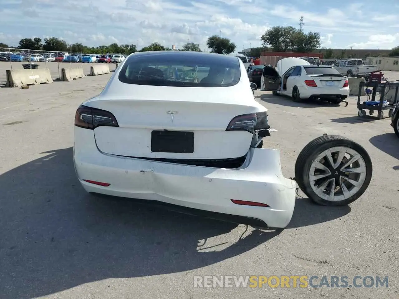 6 fotografías del automóvil dañado 5YJ3E1EA4MF838500 TESLA MODEL 3 2021