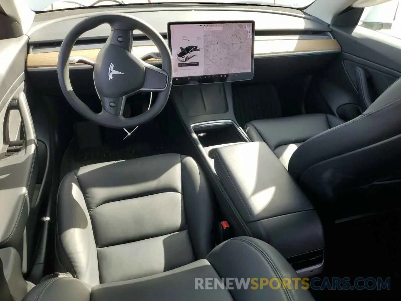8 fotografías del automóvil dañado 5YJ3E1EA4MF838500 TESLA MODEL 3 2021