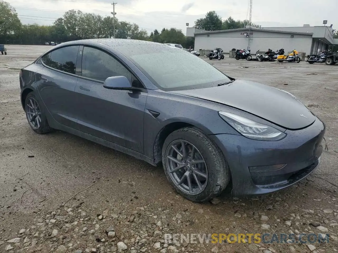 4 fotografías del automóvil dañado 5YJ3E1EA4MF854566 TESLA MODEL 3 2021