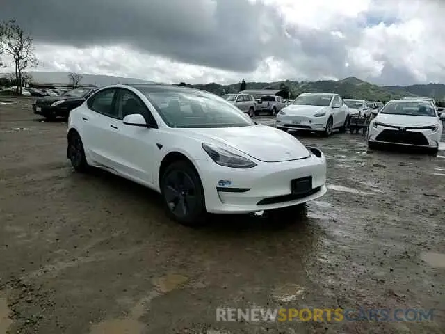 10 fotografías del automóvil dañado 5YJ3E1EA4MF877037 TESLA MODEL 3 2021