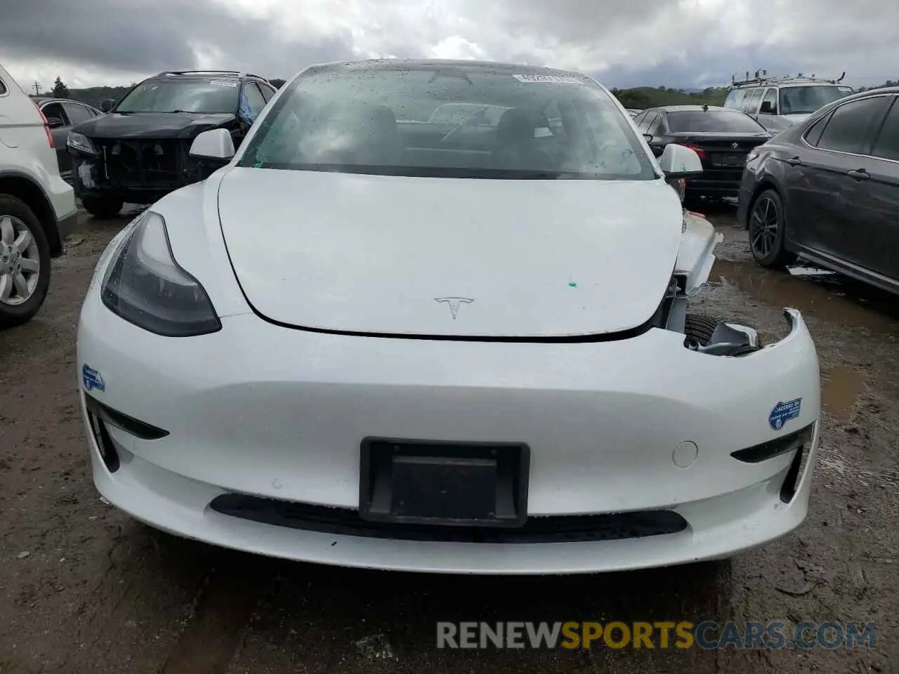 5 fotografías del automóvil dañado 5YJ3E1EA4MF877037 TESLA MODEL 3 2021