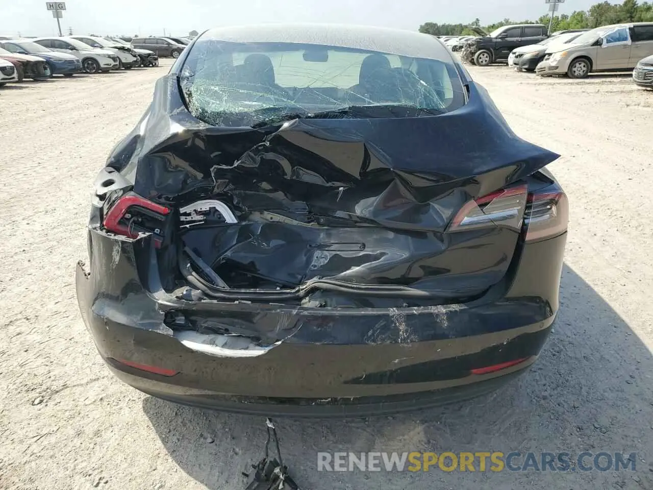 6 fotografías del automóvil dañado 5YJ3E1EA4MF877717 TESLA MODEL 3 2021