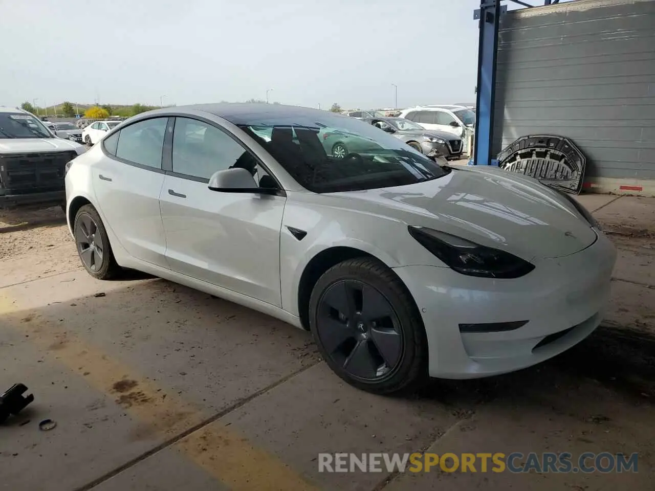 4 fotografías del automóvil dañado 5YJ3E1EA4MF911364 TESLA MODEL 3 2021