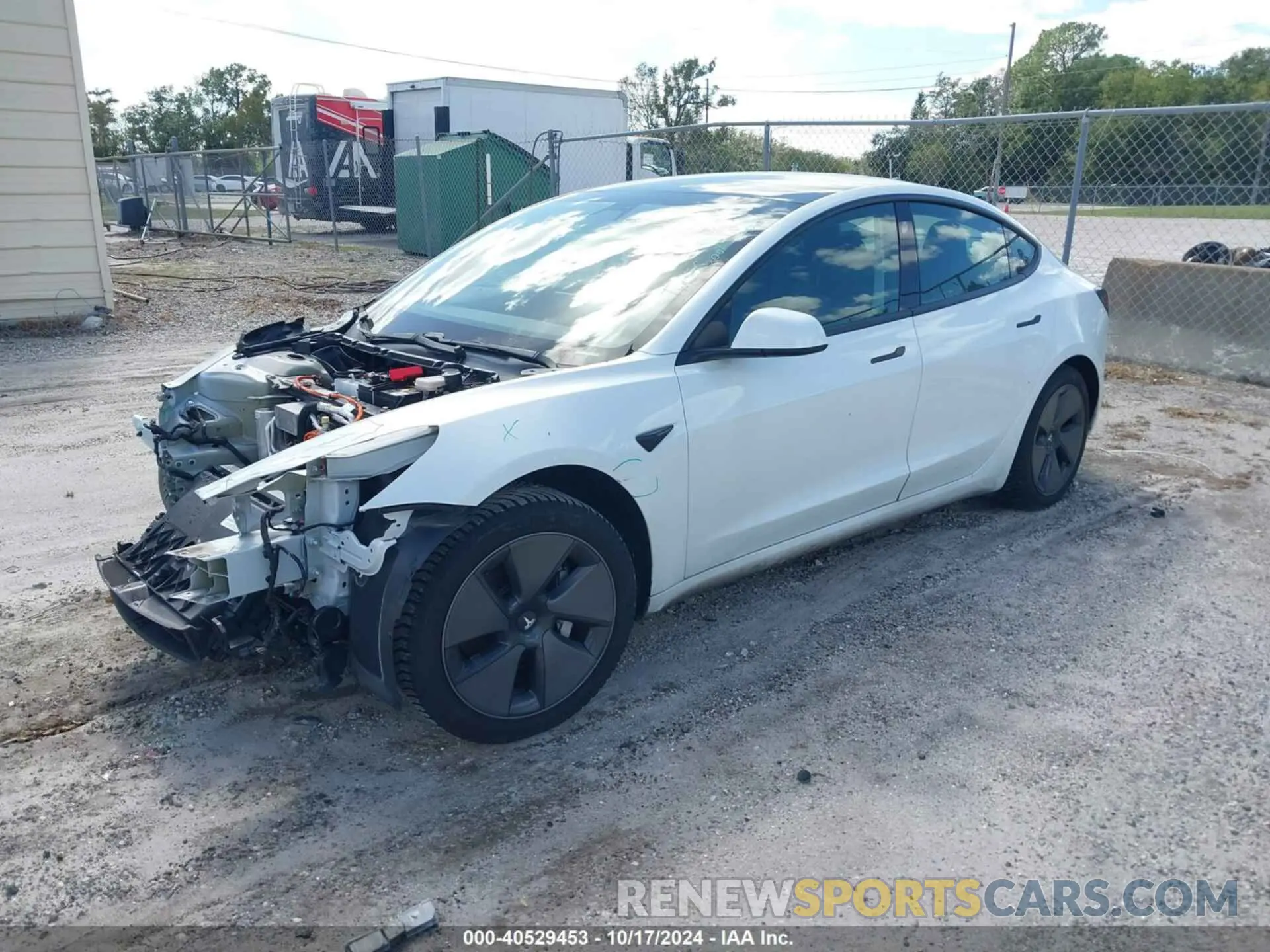 2 fotografías del automóvil dañado 5YJ3E1EA4MF915253 TESLA MODEL 3 2021