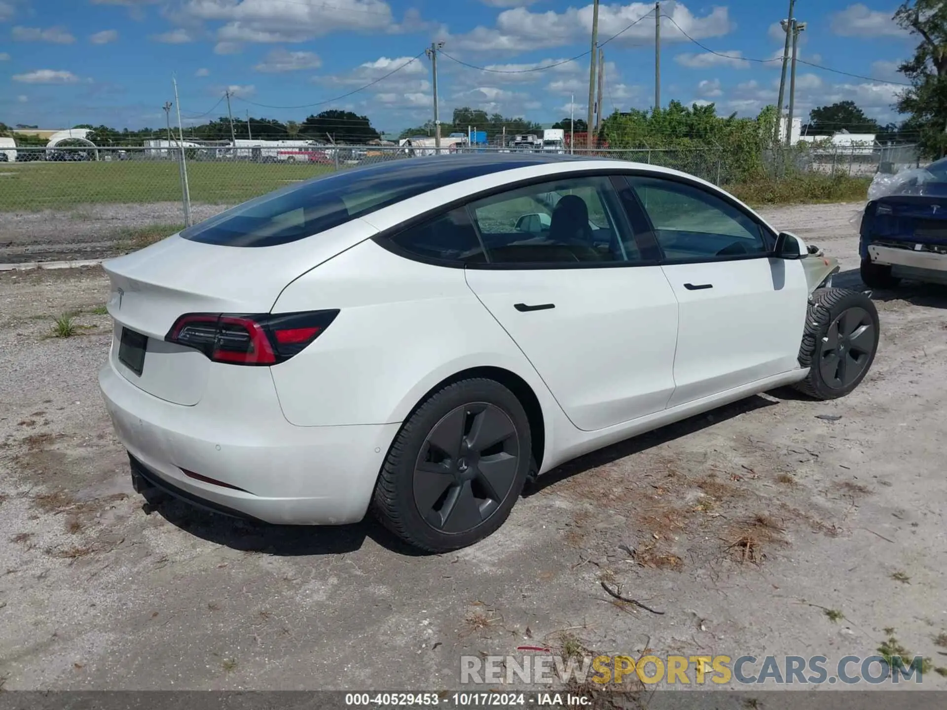 4 fotografías del automóvil dañado 5YJ3E1EA4MF915253 TESLA MODEL 3 2021