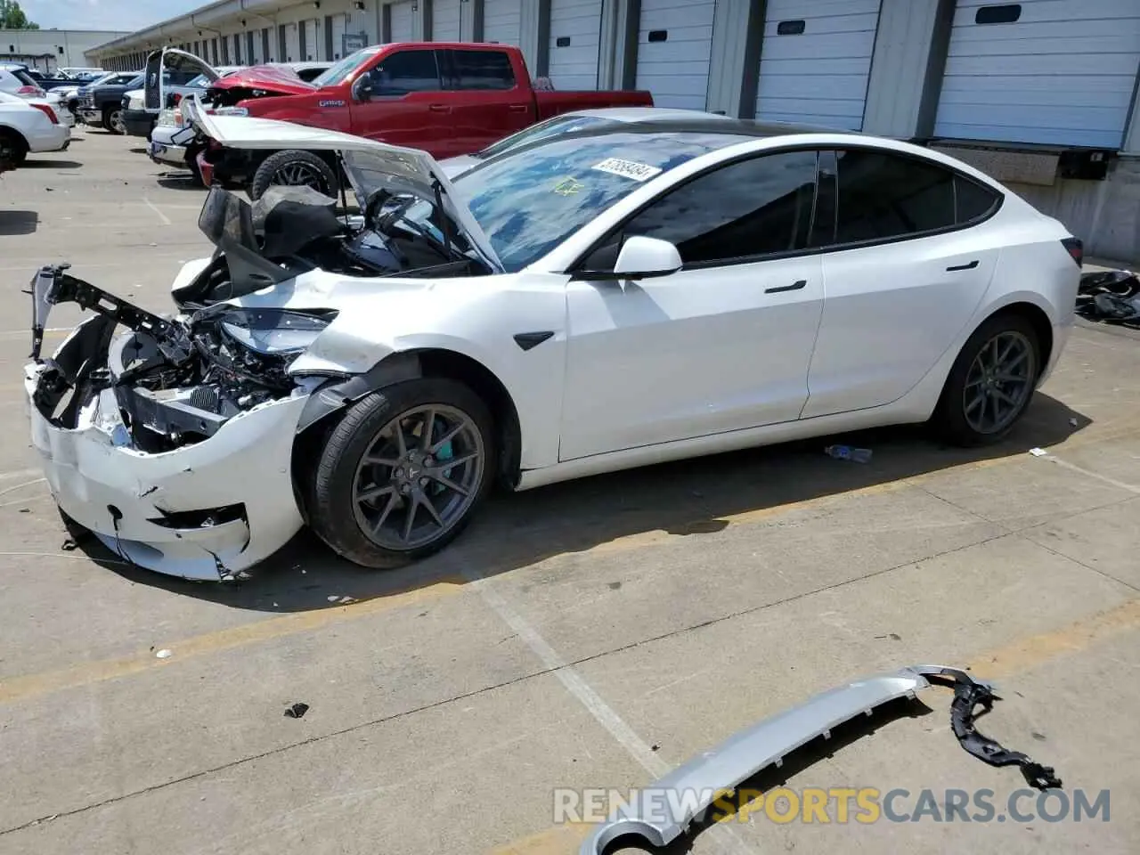 1 fotografías del automóvil dañado 5YJ3E1EA4MF929654 TESLA MODEL 3 2021